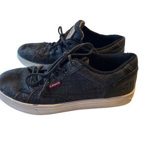 Levi Strauss & Co black and white lace up 501 size 7 sneakers